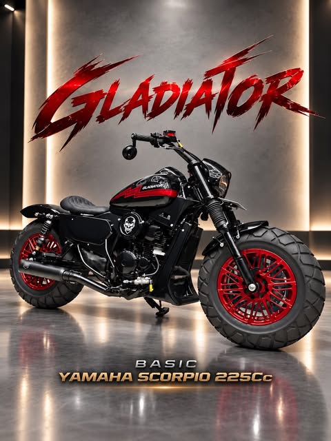 GLADIATOR — SCORPIO, warna Merah / hitam